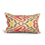 21 SINGLE Cushion 40x60 Silk Ikat Velvet+Cotton Ikat