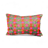 24 SINGLE Cushion 40x60 Silk Ikat Velvet+Cotton Ikat