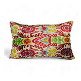 27 SINGLE Cushion 40x60 Silk Ikat Velvet+Cotton Ikat