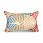 27 SINGLE Cushion 40x60 Silk Ikat Velvet+Cotton Ikat