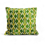 51 SINGLE Cushion 52x52 Silk Ikat Velvet+ Soft Velvet