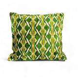 51 SINGLE Cushion 52x52 Silk Ikat Velvet+ Soft Velvet