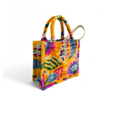 Ein Set Mini-Tragetasche mit Bambusgriff und Slipper MTBHS02