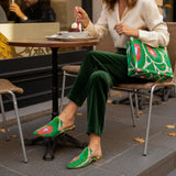 Ein Set Mini-Tragetasche mit Bambusgriff und Slipper MTBHS02