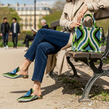 Ein Set Mini-Tragetasche mit Bambusgriff und Slipper MTBHS02