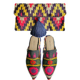 SET Clutch + Slipper Embroidery CVS08 (#38)